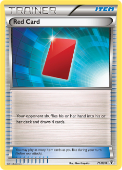 赤いカード image