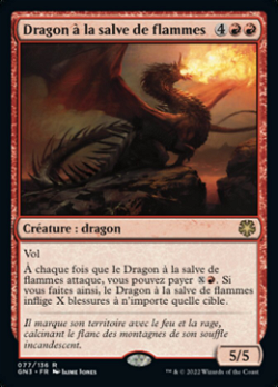 Dragon à la salve de flammes image