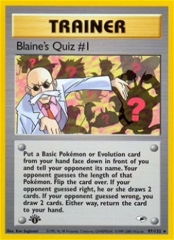 Blaine's Quiz #1 G1 97 image