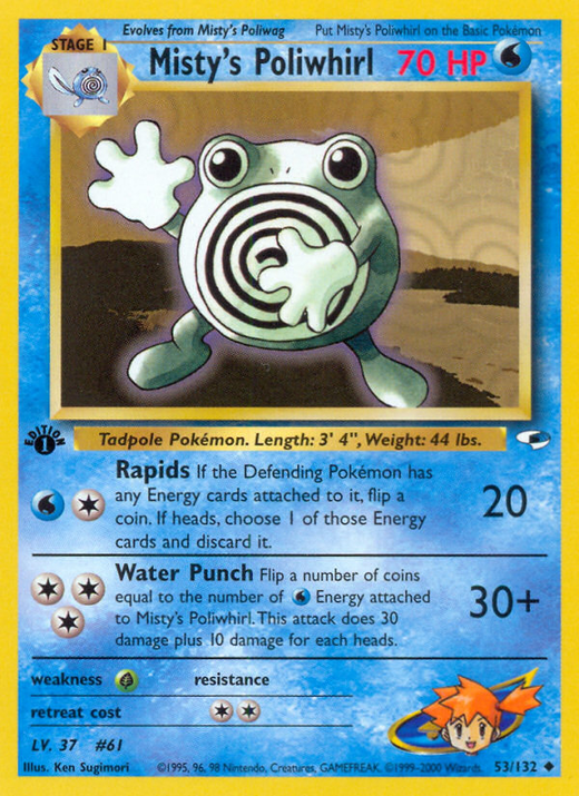 Misty's Poliwhirl G1 53 image