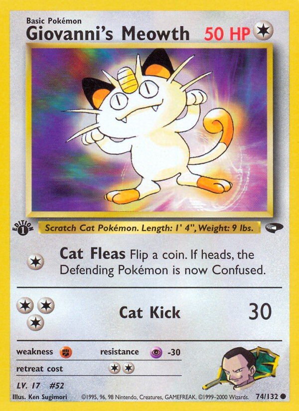 Giovanni's Meowth G2 74 Crop image Wallpaper