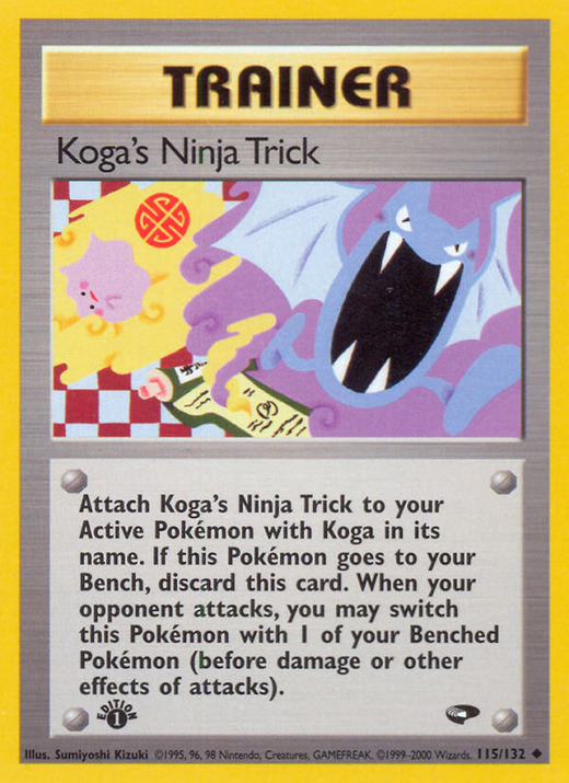 Koga's Ninja Trick G2 115 translates to Astuce de Ninja de Koga G2 115 in French. image