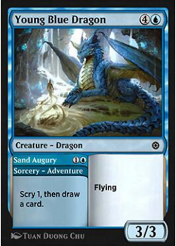 Dragón Azul Joven // Augurio de Arena