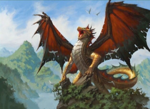Ancient Bronze Dragon Crop image Wallpaper