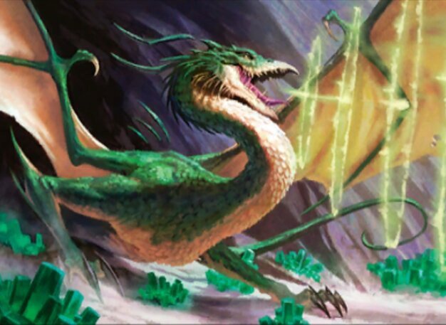 Emerald Dragon // Dissonant Wave Crop image Wallpaper