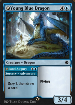 Un Dragón Azul Joven // Una Auguría de Arena
