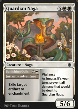 Guardian Naga // Banishing Coils image