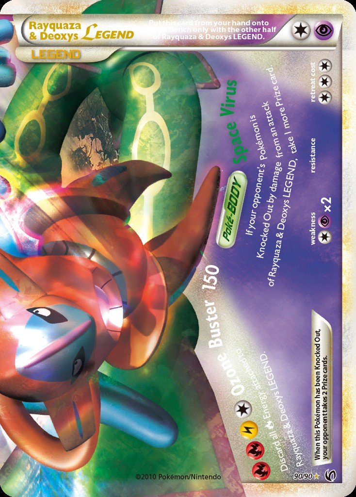 Rayquaza & Deoxys LEGEND UD 90 Crop image Wallpaper