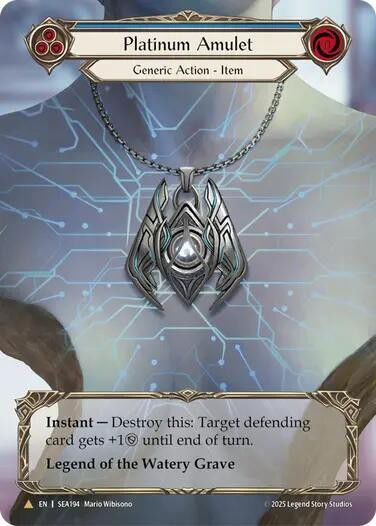 その他 flesh and blood Platinum Amulet marvel Platinum Amulet | Flesh and Blood FAB Cards
