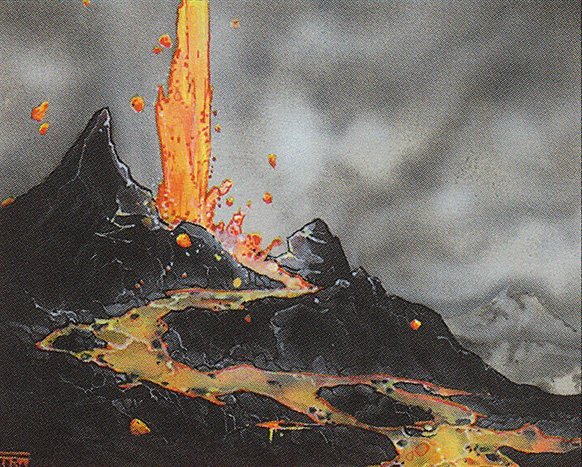 Lava Burst Crop image Wallpaper