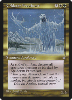 Kjeldoran Frostbeast
基尔多拉霜兽
