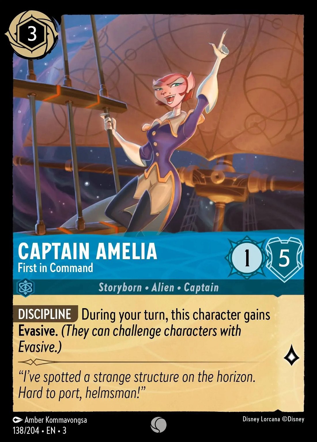 Captain Amelia - First in Command Crop image Wallpaper