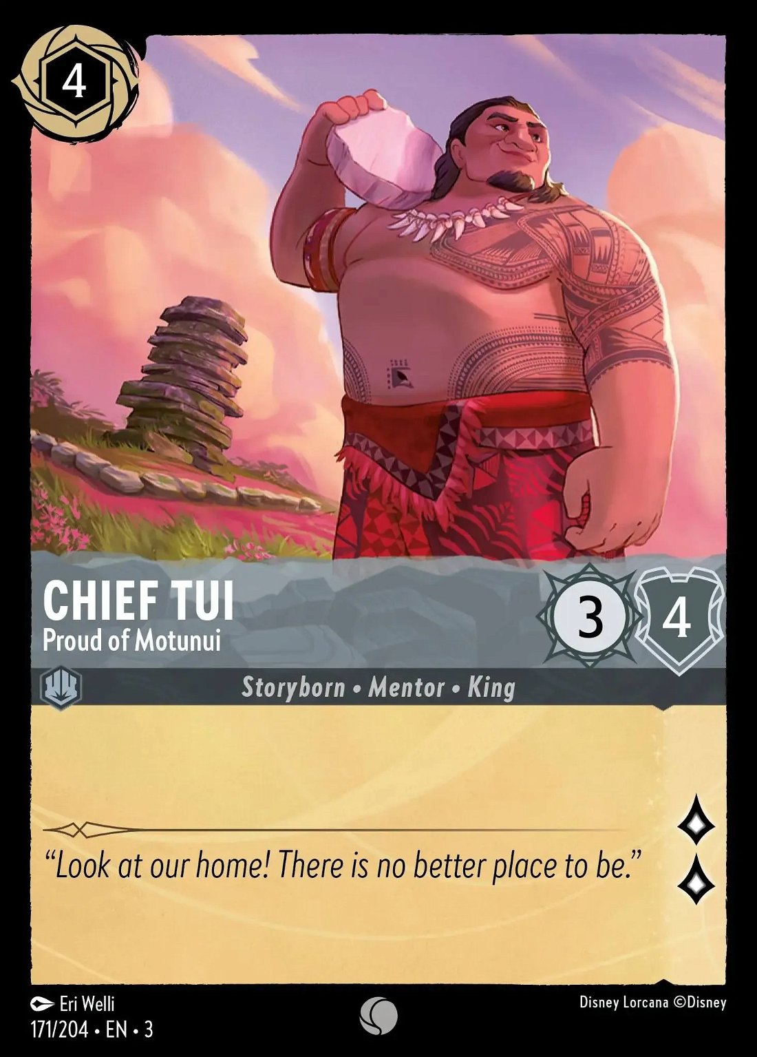 Chief Tui - Proud of Motunui Crop image Wallpaper