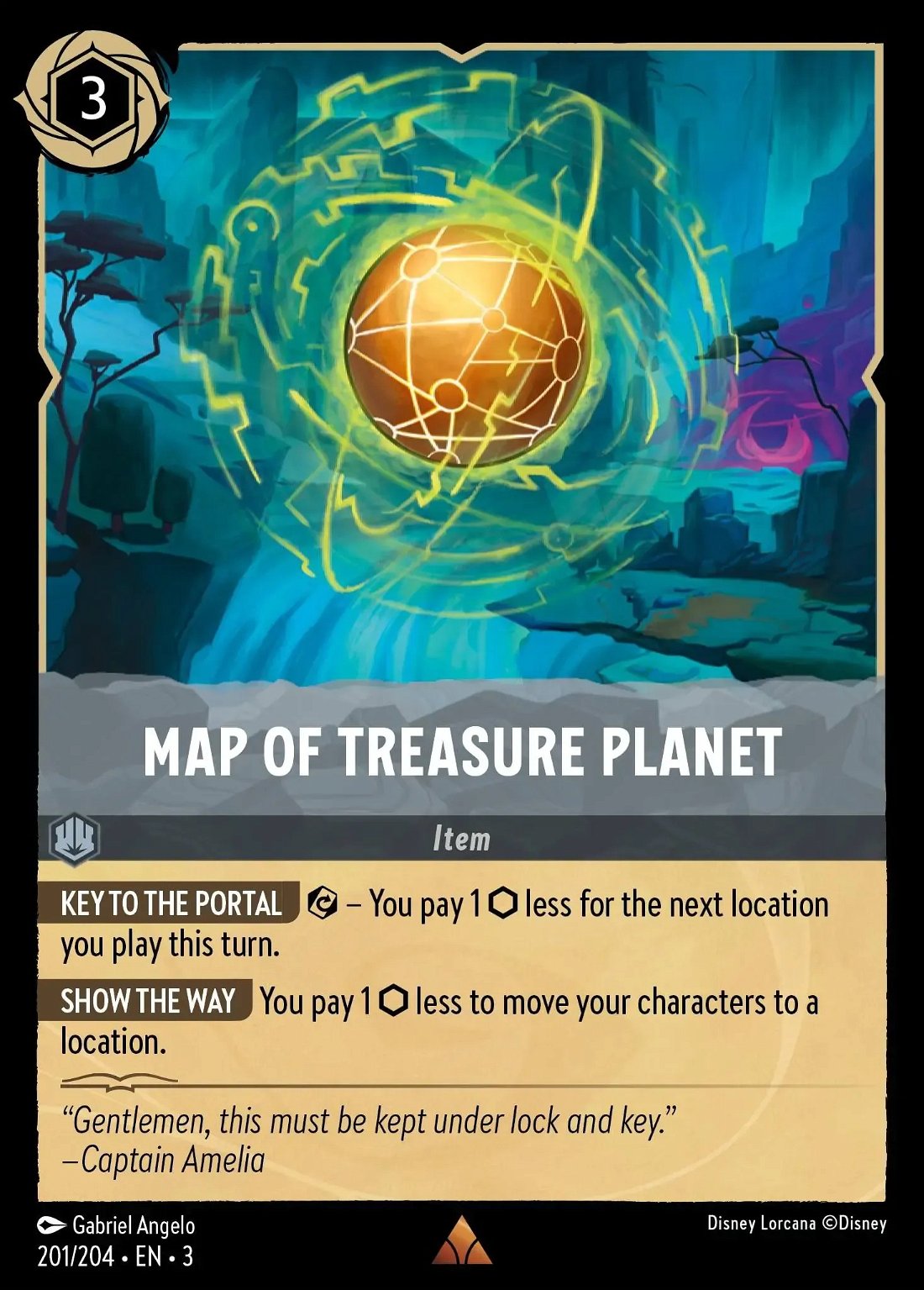 Map of Treasure Planet Crop image Wallpaper