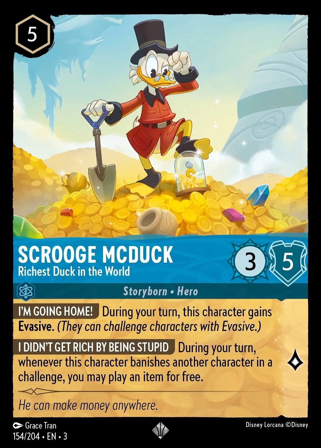 Scrooge McDuck - Richest Duck in the World Crop image Wallpaper