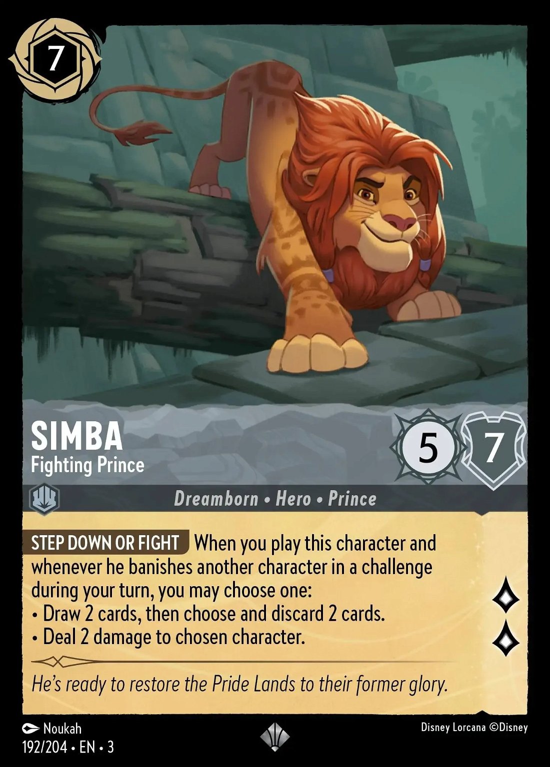 Simba - Fighting Prince Crop image Wallpaper