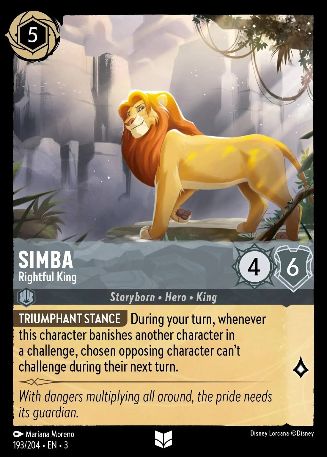 Simba - Rightful King Crop image Wallpaper
