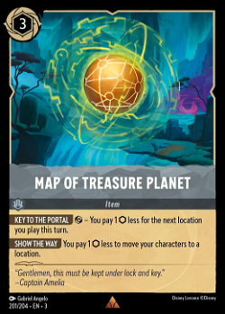 Carte de la planète au trésor