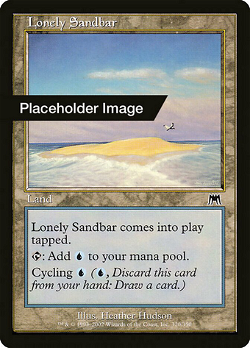Einsame Sandbank