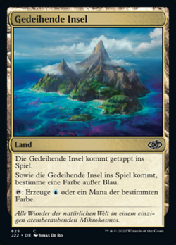 Gedeihende Insel