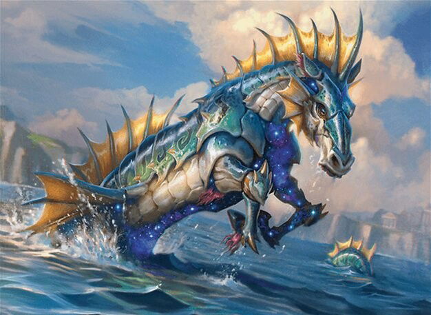 Wavebreak Hippocamp Crop image Wallpaper