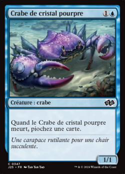 Crabe de cristal pourpre