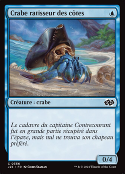 Crabe ratisseur des côtes