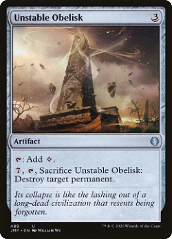 Instabiler Obelisk