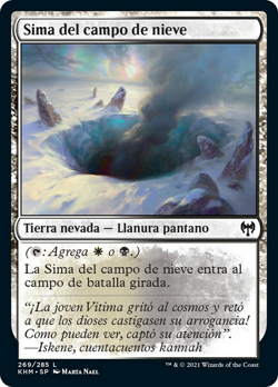 Sima del campo de nieve