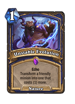 Unstable Evolution