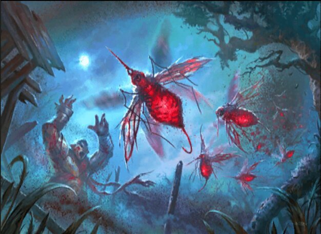 Swarm of Bloodflies Crop image Wallpaper