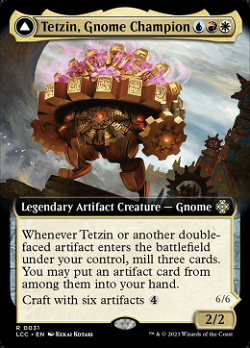 Tetzin, Gnome Champion // The Golden-Gear Colossus image