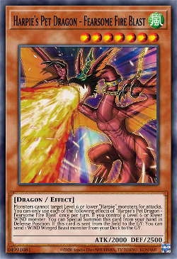 Harpie's Pet Dragon - Fearsome Fire Blast image