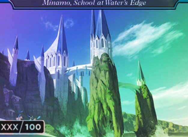 Minamo, School at Water's Edge Crop image Wallpaper