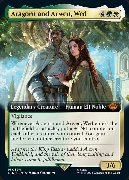 Aragorn and Arwen, Wed | Magic: the Gathering MTG Cards