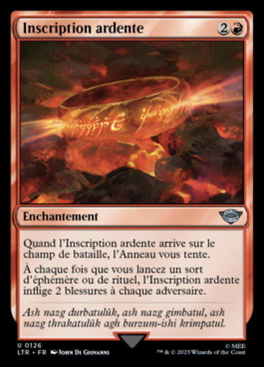 Fiery Inscription Full hd image