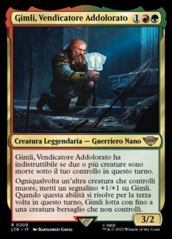 Gimli, Vendicatore Addolorato