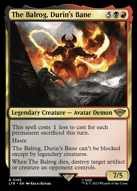 The Balrog, Durin's Bane image