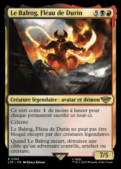 Le Balrog, Fléau de Durin