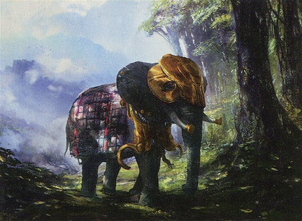 Prized Elephant Crop image Wallpaper