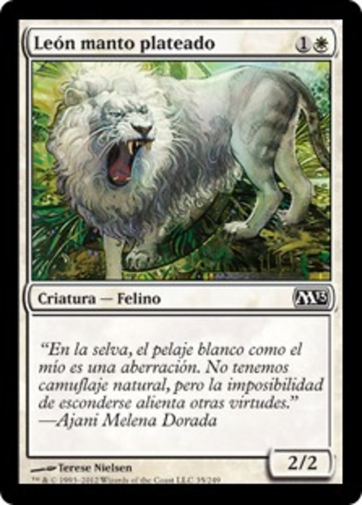 León manto plateado image