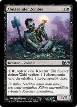 Abnagender Zombie