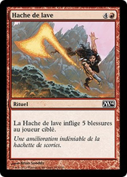 Hache de lave