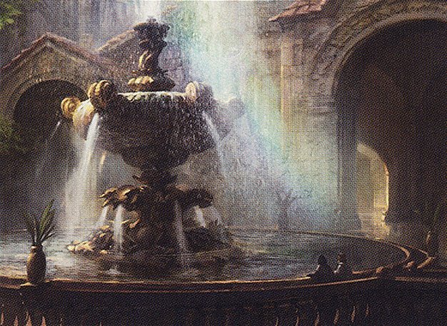 Radiant Fountain Crop image Wallpaper