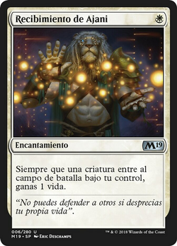 Recibimiento de Ajani