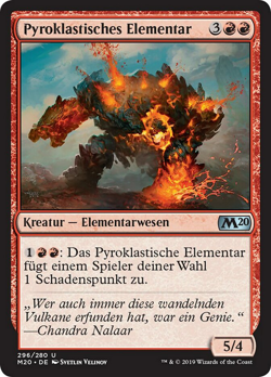 Pyroklastisches Elementar