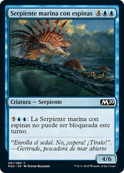 Serpiente marina con espinas