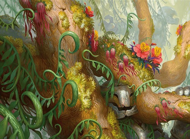 Floriferous Vinewall Crop image Wallpaper