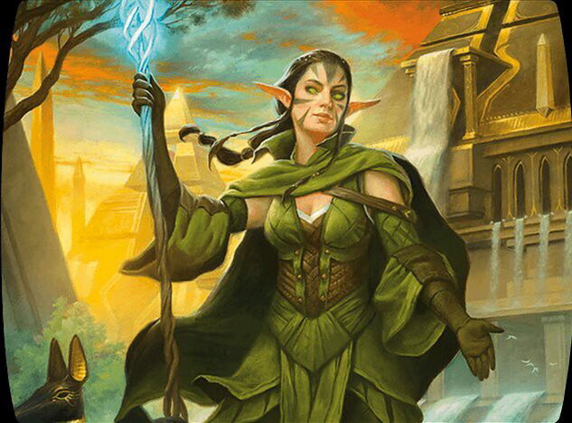 Nissa, Steward of Elements Crop image Wallpaper