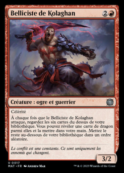 Belliciste de Kolaghan